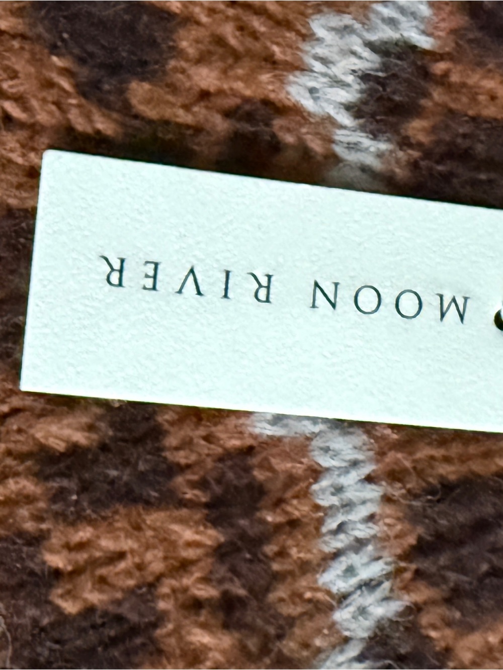 Moon River Brown Fair Isle Crewneck Sweater - Picture 3 of 4